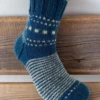 Hand Knit Women Wool Socks Beta
