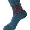 Hand Knit Women Wool Socks Sea