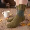 Hand Knit Women Wool Socks Bracken