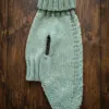 Sage Green Hand-Knitted Dog Jumper